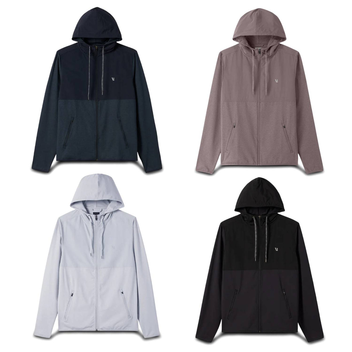 Vuori Sunday Element Jacket – Men’s Performance Stretch Hooded Jacket