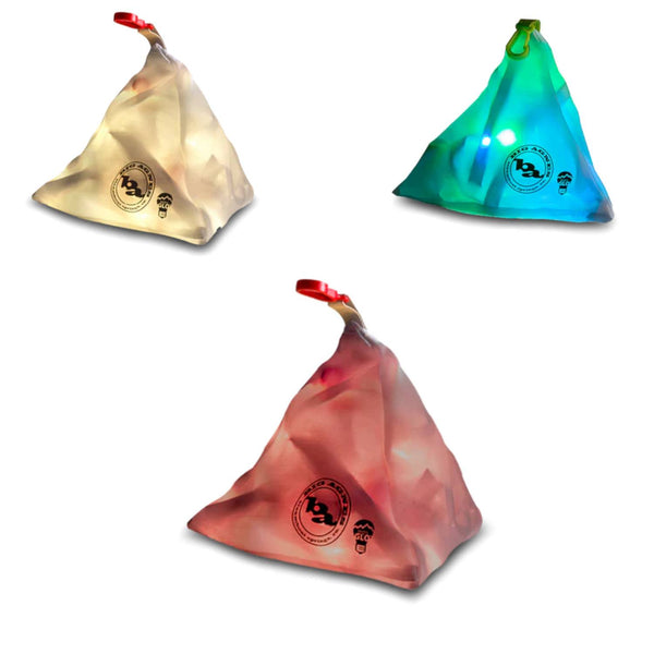 Big Agnes mtnGLO Tent & Camp Lights – LED Light Strand with Lantern Case – Red, White, or Blue/Green