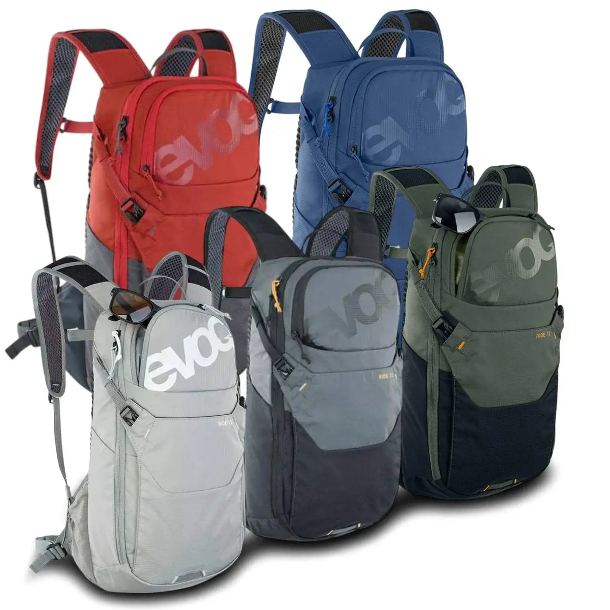 EVOC Ride 12L Hydration Bag Versatile Entry-Level Riding Backpack with Comfort and Storage
