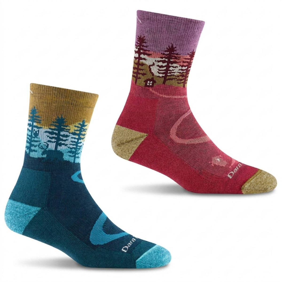 Darn Tough 5013 Northwoods Micro Crew Midweight Hiking Socks – Women’s Merino Wool Performance Socks