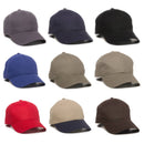 Outdoor Cap BCT-600 Structured Brushed Cotton Twill Solid Back Cap – Adjustable Hook/Loop Closure
