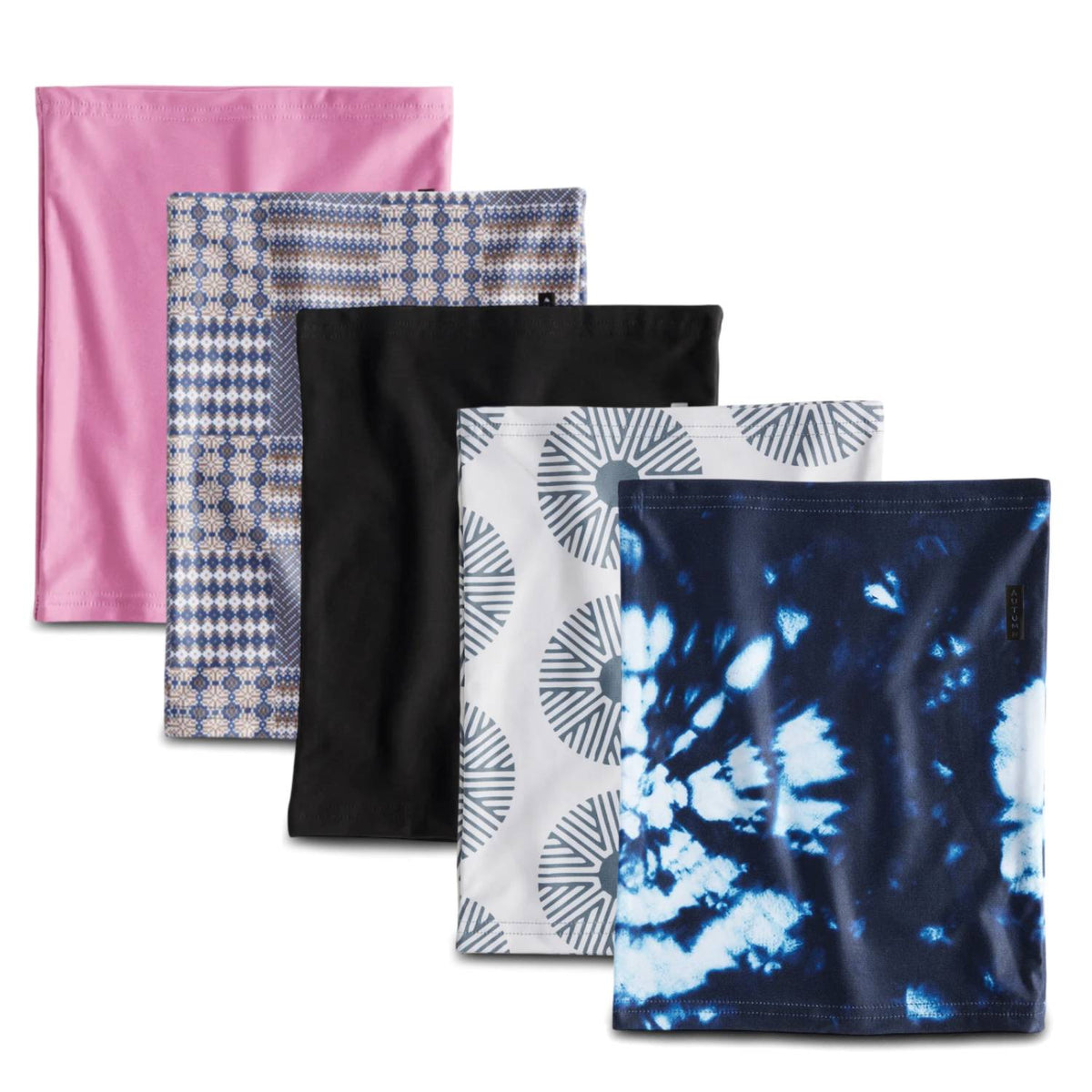 Autumn Lined Neck Gaiter – Micro Fleece with Stretch