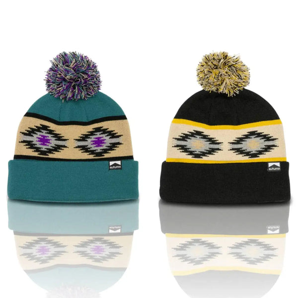 Autumn Blanket Pom Beanie