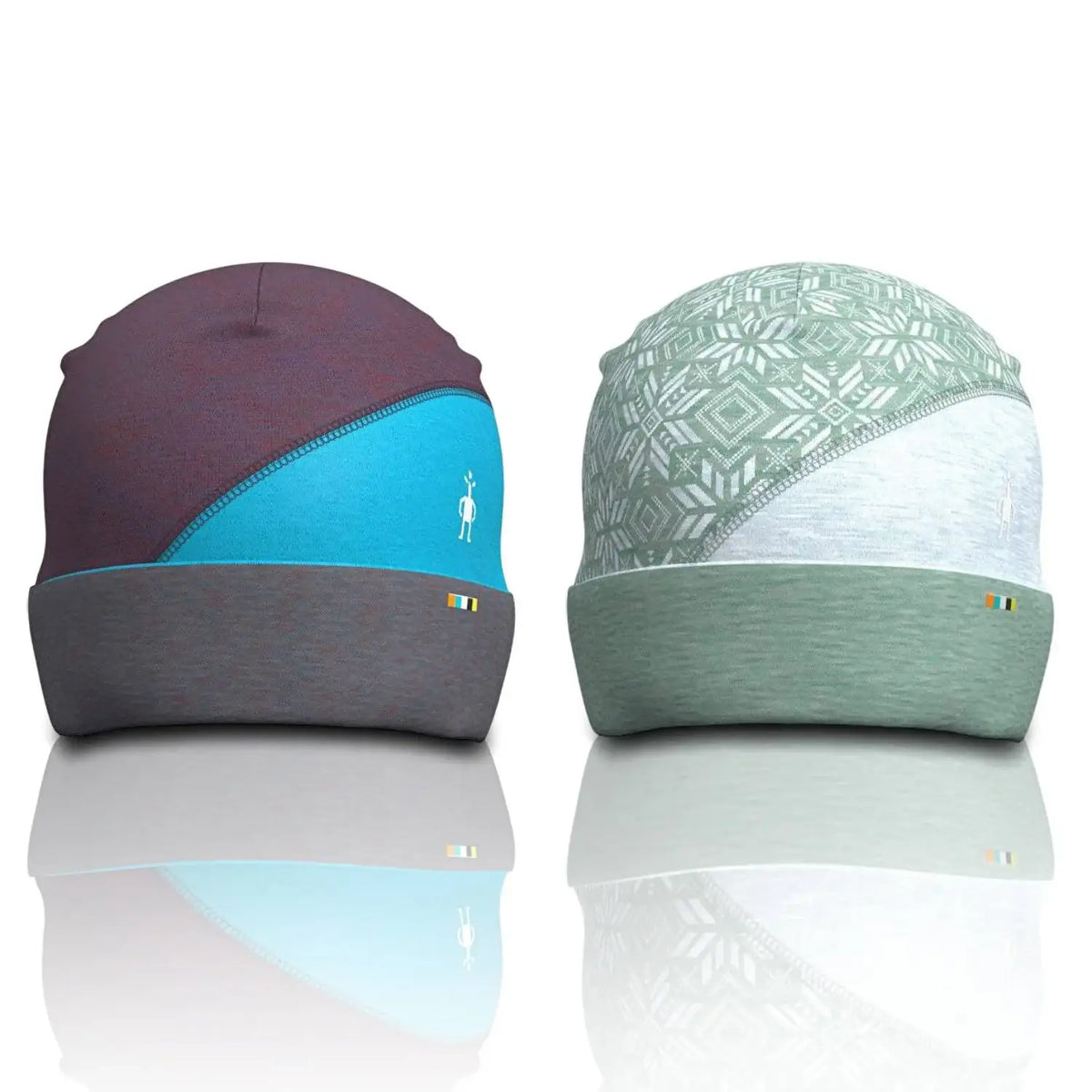 Smartwool Thermal Merino Colorblock Beanie - Double-Layered ZQ-Certified Merino Wool Beanie for Warmth and Performance