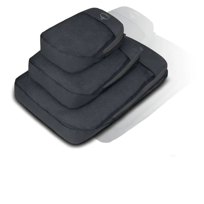 Osprey Daylite Packing Cube Set – Travel Organizer Cubes, Black (3-Piece Set)
