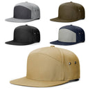 Richardson 257 7 Panel Twill Leather Strapback OSFM