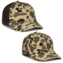 Outdoor Cap GC100 Canvas Camo Hat – Mid Crown Structured Cap with Snapback Closure