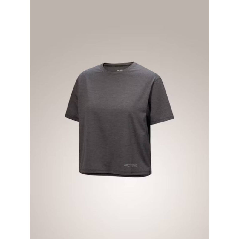 Arc'teryx Taema Crop Logo SS W Black Heather / Graph XS