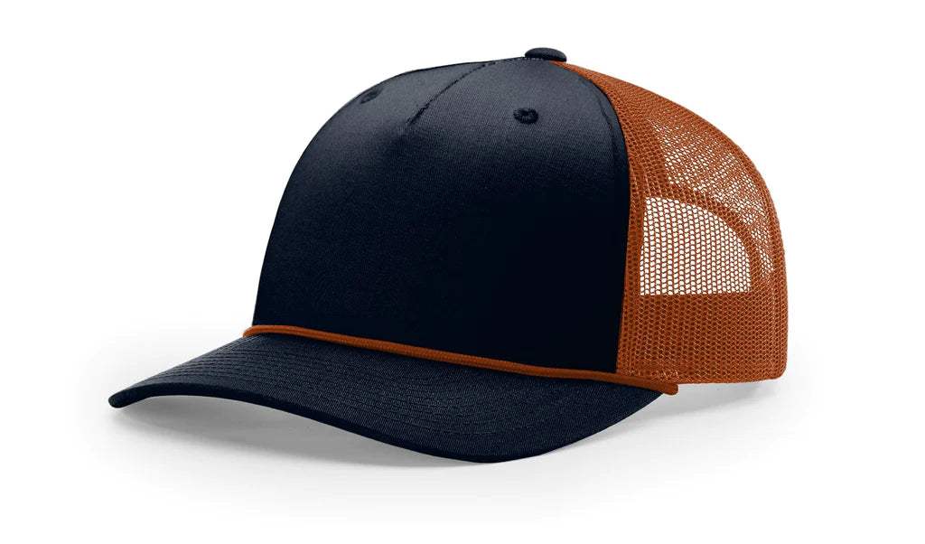 Richardson 112FPR Five-Panel Rope Trucker Hat – Structured Mesh-Back Snapback Cap