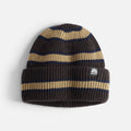 Autumn Slacker Beanie – Three-Color Stripe