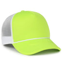 Outdoor Cap Foam 5-Panel Trucker Hat – High Profile Foam Front & Mesh Back with Cord Accent