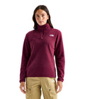 The North Face Glacier ¼ Zip Fleece - Women's - BURGUNDY CRUSH