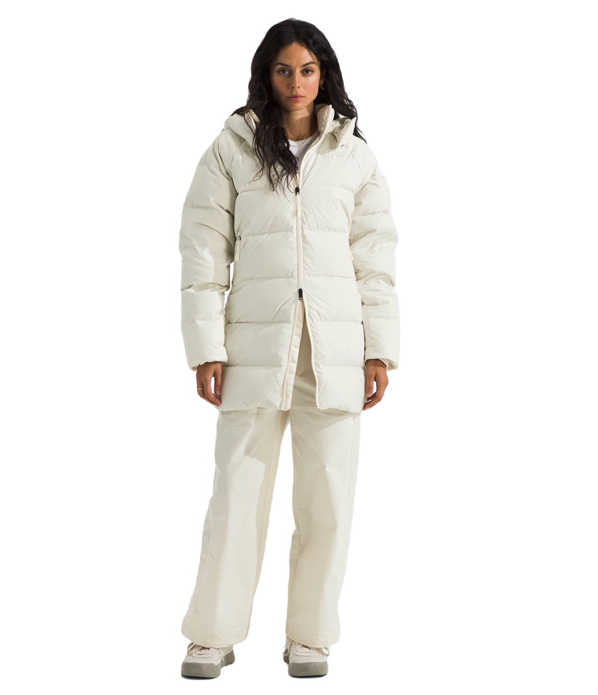 The North Face Hydrenalite City Down Hooded Parka - Women's | 600-Fill Down Winter Parka - WHITE DUNE