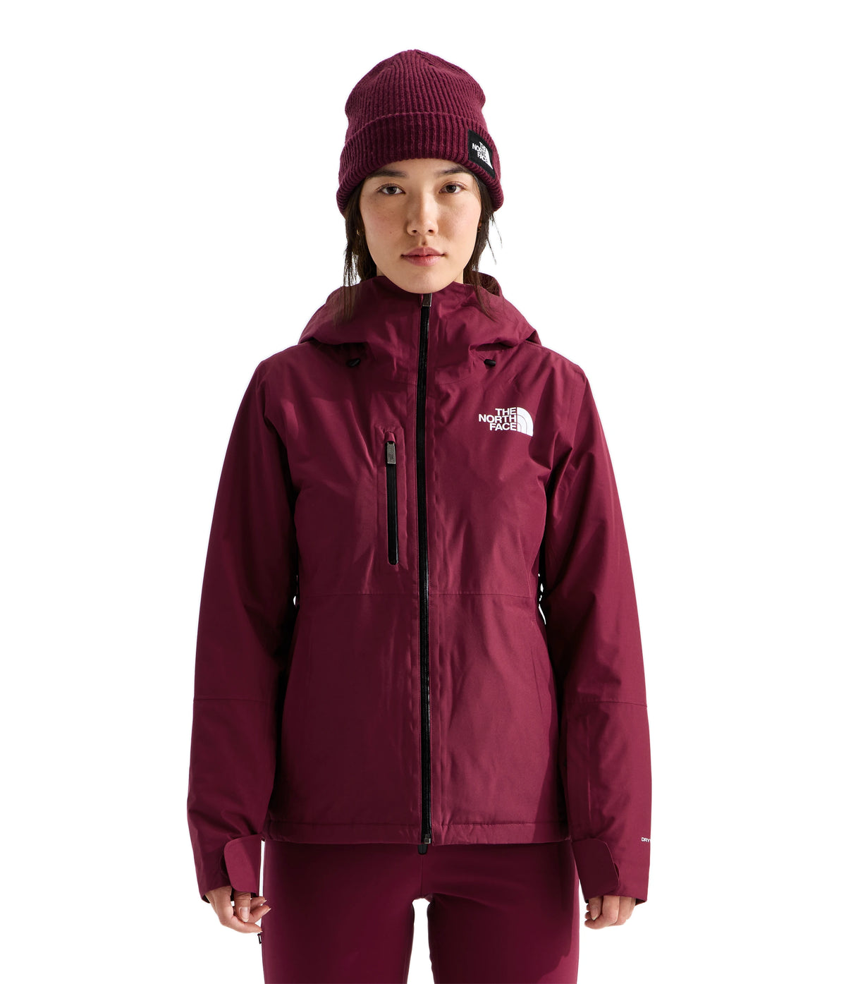 The North Face Descendit Jacket - Women's | Waterproof Insulated Ski Jacket - BURGUNDY CRUSH