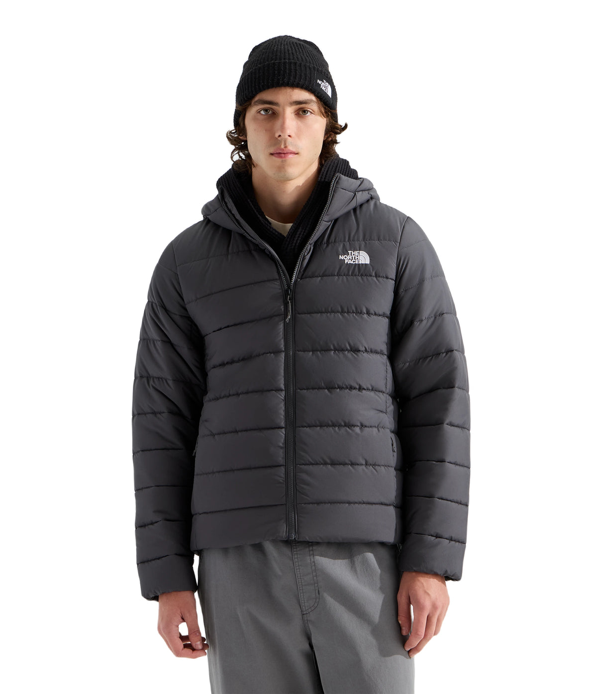 The North Face Aconcagua Hooded Jacket - Men's | 600-Fill Insulated Down Jacket - ANTHRACITE GREY