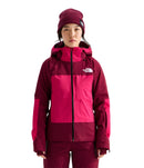 The North Face Lenado Jacket - Women's | Stylish Waterproof Insulated Jacket for Skiing and Winter Adventures - LALI GURAN/BURGUNDY CRUSH