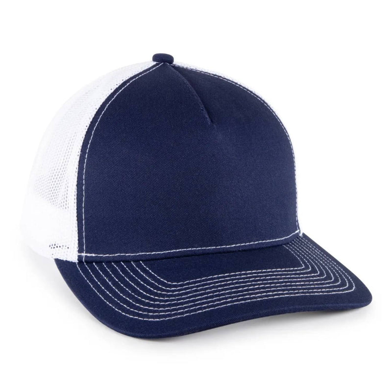 Outdoor Cap 571 Premium 5-Panel Trucker Cap – Modern Design with Chino Twill Front & Mesh Back