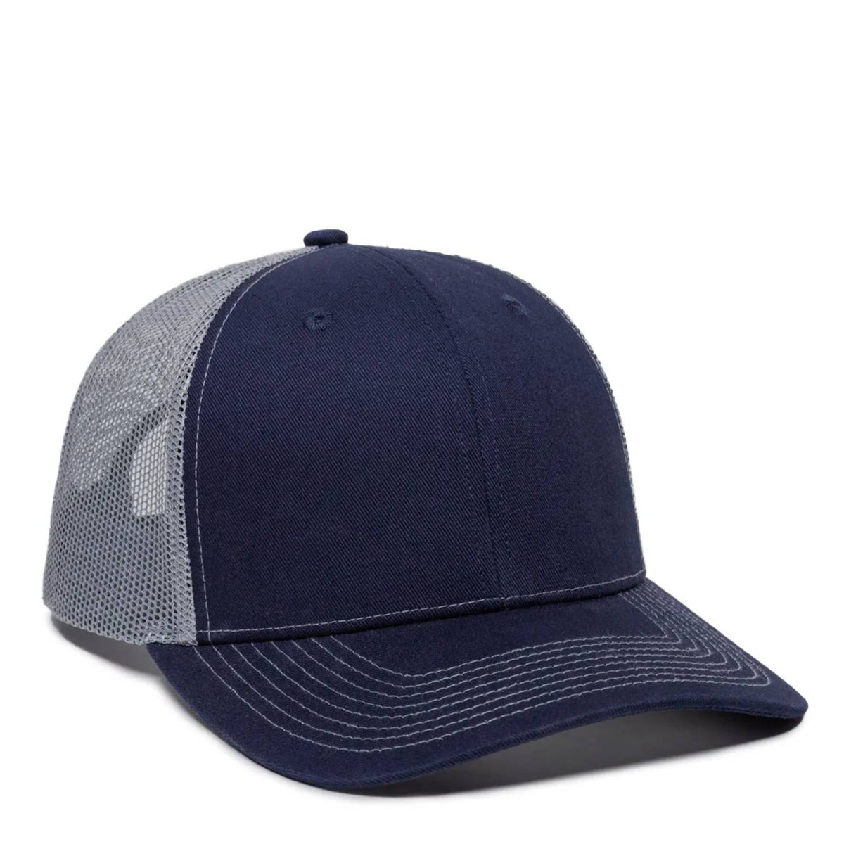 Outdoor Cap OC771 Premium Modern Trucker Cap – Pro Round Crown, Mesh Back, Structured Fit, Adjustable Snapback