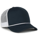 Outdoor Cap Foam 5-Panel Trucker Hat – High Profile Foam Front & Mesh Back with Cord Accent