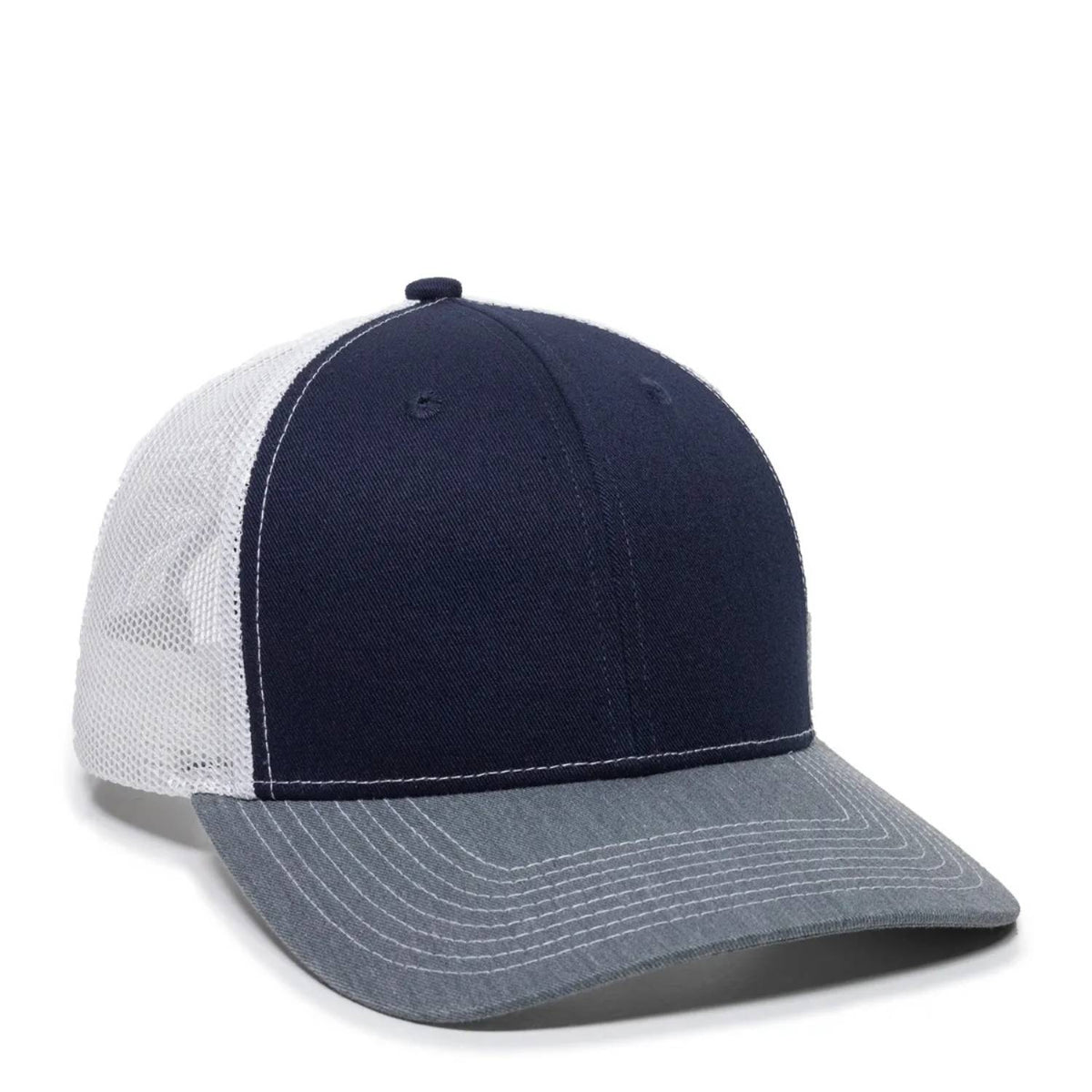 Outdoor Cap OC771 Premium Modern Trucker Cap – Pro Round Crown, Mesh Back, Structured Fit, Adjustable Snapback