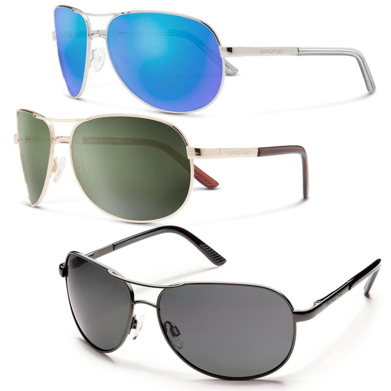 Suncloud Aviator Polarized Polycarbonate Lenses Sunglasses