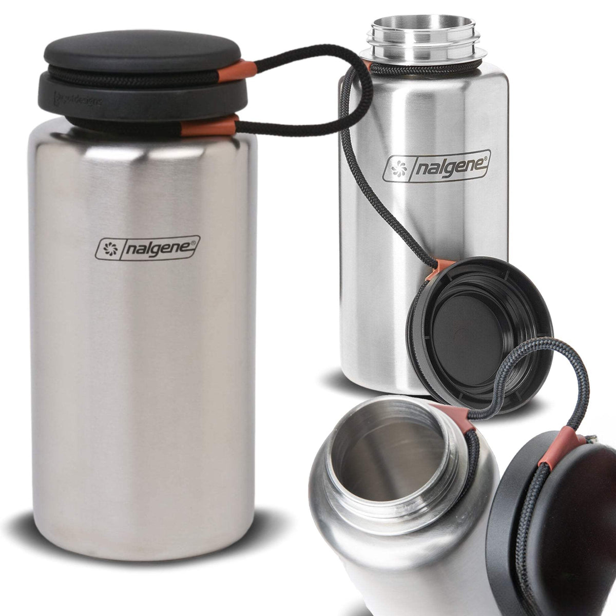 Nalgene Stainless Steel Wide Mouth Water Bottle 38 oz