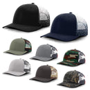 Richardson 112PM Printed Mesh Trucker Cap Hat Adjustable Snapback Closure American Flag Hat