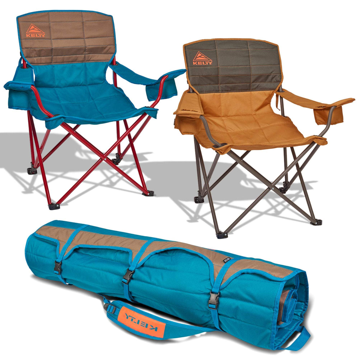Kelty Deluxe Reclining Lounge Chair, Deep Lake/Fallen Rock – Folding Camp