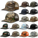 Richardson 112PFP Duck Camo Bottomland Camo Hat Five Panel Hat Trucker Cap