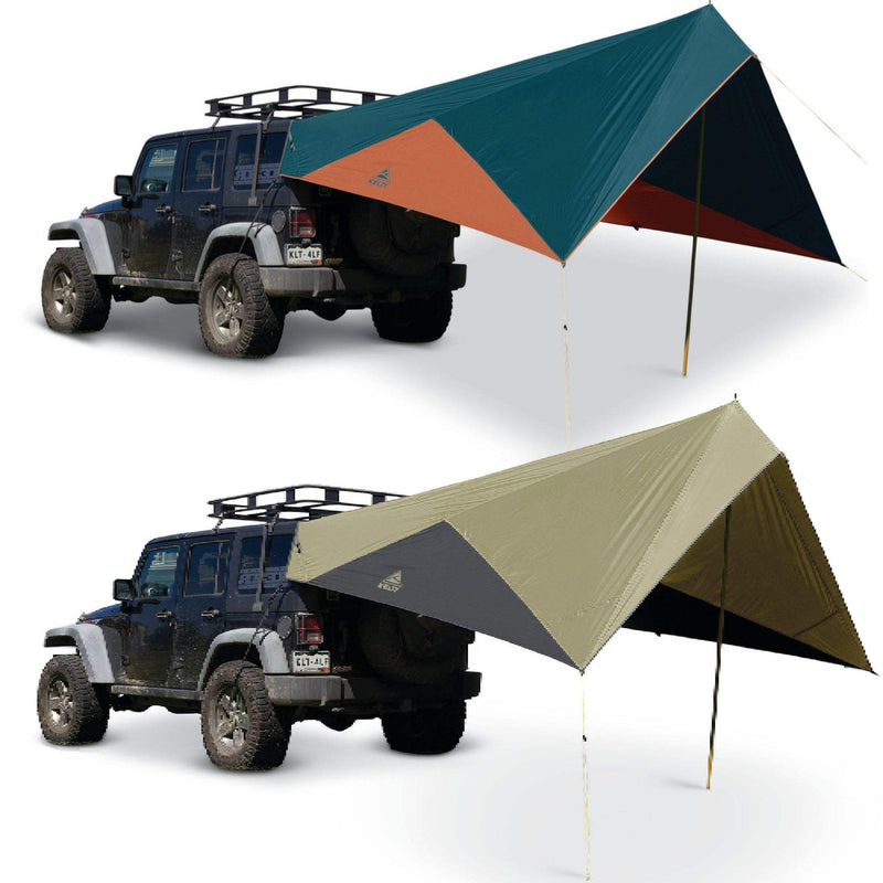 jeep tarp Kelty Waypoint Tarp – Semi-Universal Vehicle Mounting System for Versatile Shelter & Shade