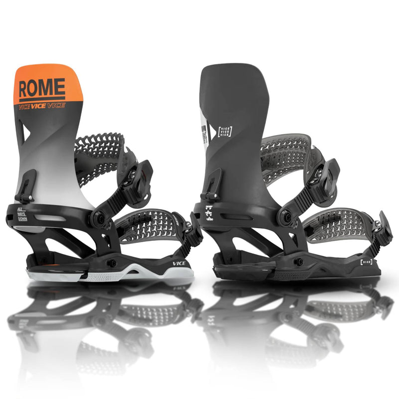 Rome Vice White Snowboard Bindings | Built for Reliability and Versatility in All Conditions