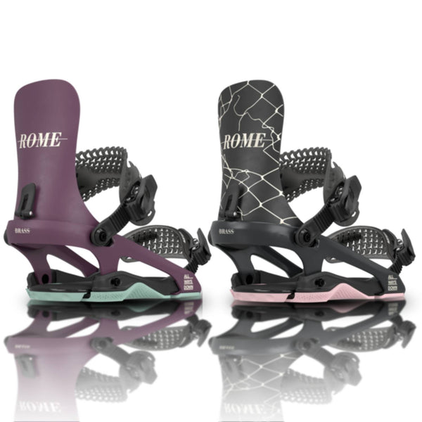 Rome Brass Snowboard Bindings - Women's 2025 | Responsive all-mountain elegance.