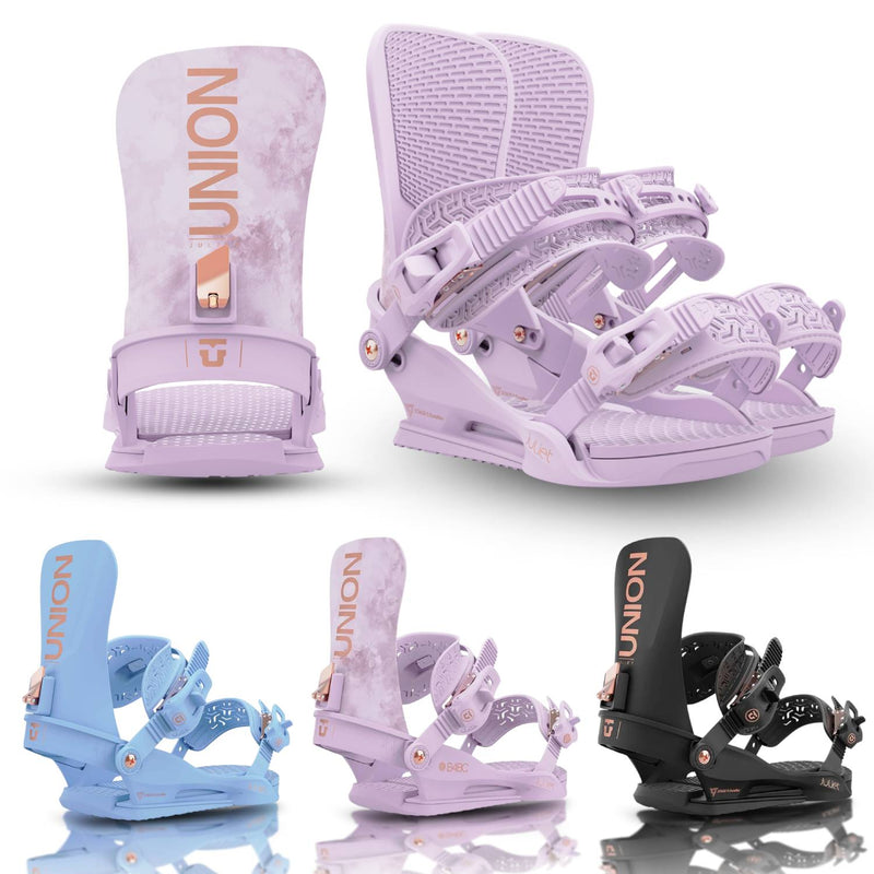 Union Juliet Snowboard Bindings - Women's 2025 | Comfortable Mid-Flex All-Mountain Women's Binding: Ideal for Beginner to Intermediate Riders Ready to Advance