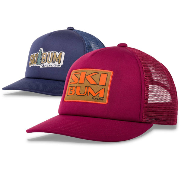 FlyLow Ski Bum Trucker Hat | Wear Your Ski Bum Pride with Every Adventure