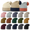 Richardson 143 Chunk Cable Beanie w/Cuff & Pom | Cozy Cable Knit Beanie