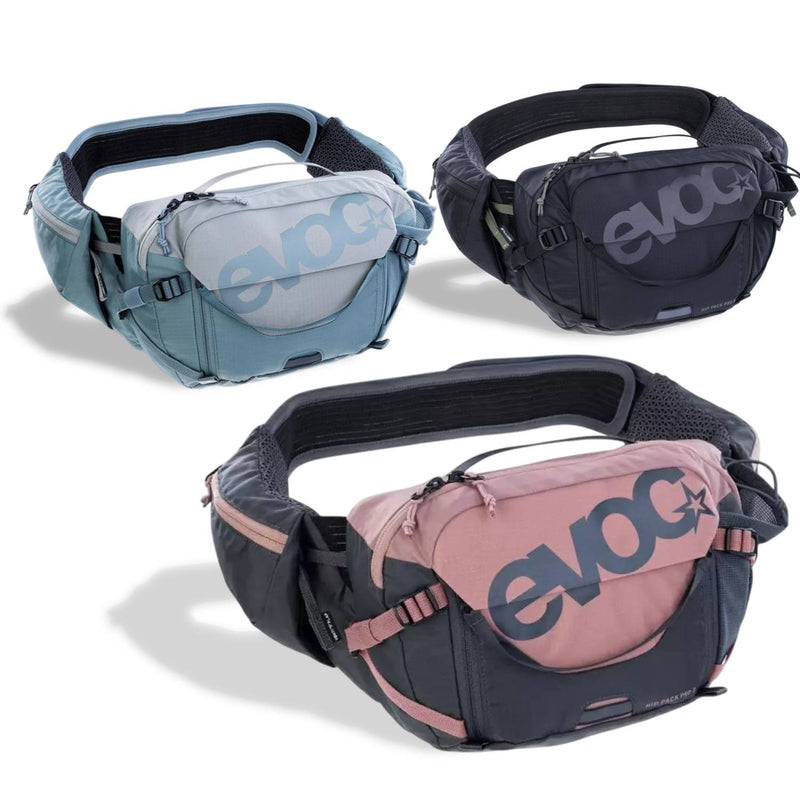 EVOC Hip Pack Pro 3L Hydration Bag - Ventilated Hydration Pack with Adjustable Fit for Comfort