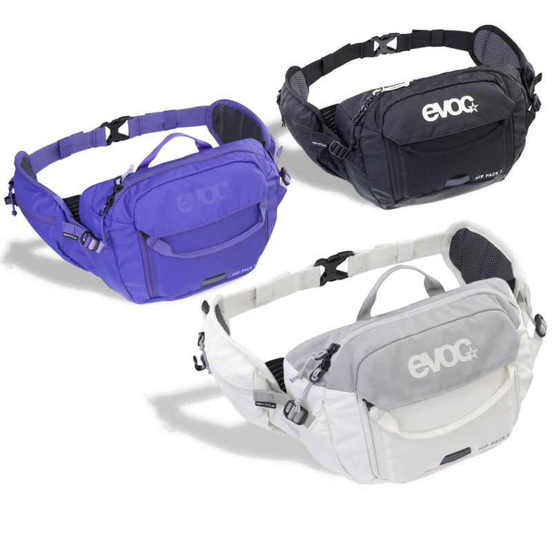 EVOC Hip Pack 3L Hydration Bag - Ventilated Hydration Hip Pack for Short Rides