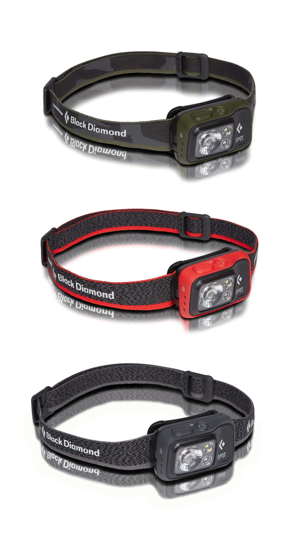 Black Diamond Spot 400 Headlamp | 400 Lumens, Waterproof, Adjustable Beam for Outdoor Adventures