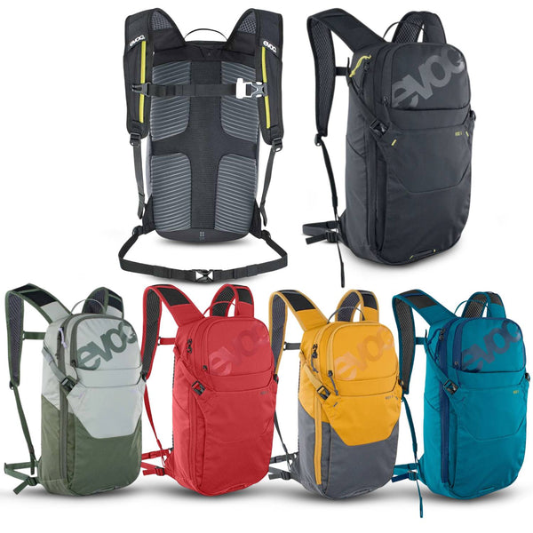 EVOC Ride 8L Hydration Bag - Compact Hydration Backpack with Dual Access and Helmet Storage