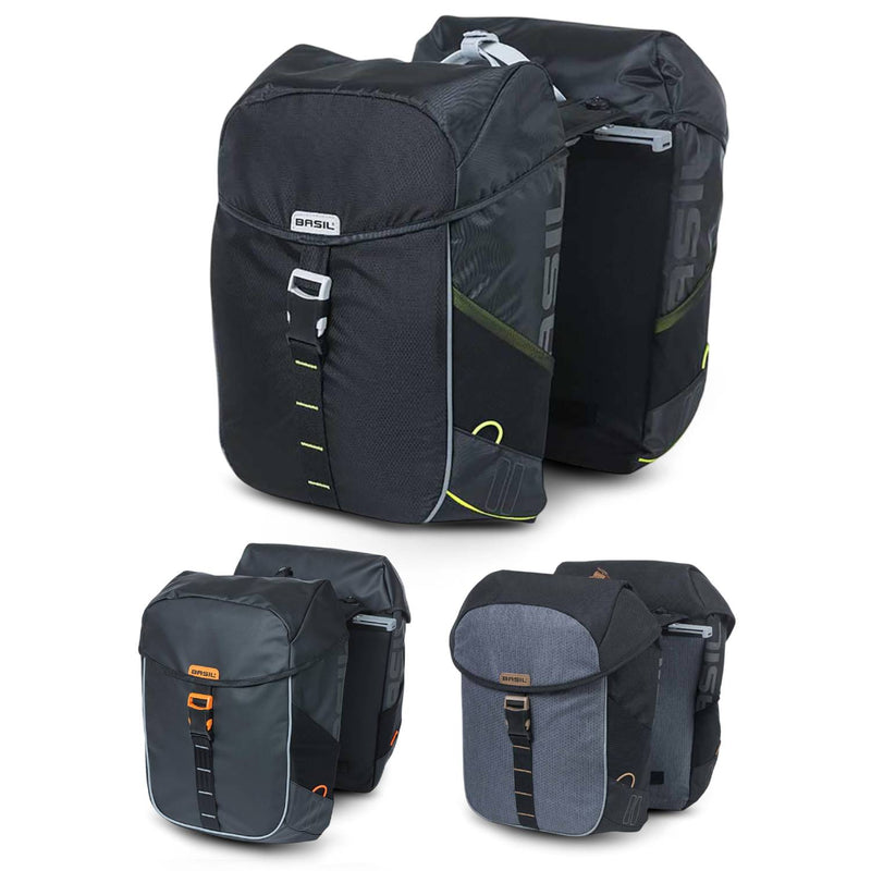 Basil Miles MIK 34L Pannier Bag -  34L Sporty Waterproof Double Pannier with MIK Compatibility