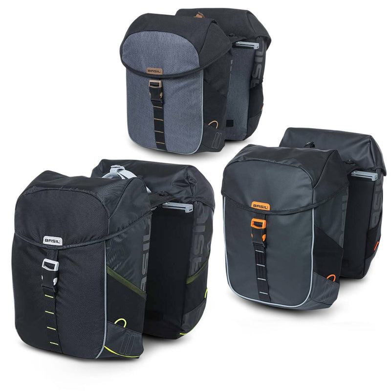 Basil Miles MIK 34L Pannier Bag -  34L Sporty Waterproof Double Pannier with MIK Compatibility