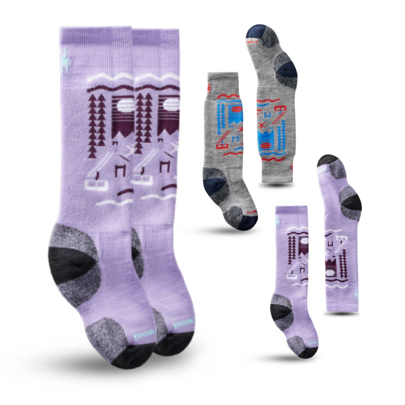 Smartwool Kids' Full Cushion Ski Day Over The Calf Socks | Gear Up for Snowy Adventures: Ultimate Comfort and Warmth for Kids on the Slopes