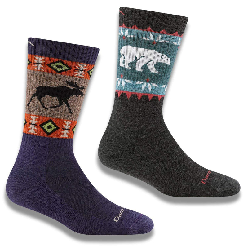 Darn Tough 5017 Vanna Grizzle Boot Midweight Socks - Women's - Durable Midweight Boot Socks for All-Season Hiking Comfort