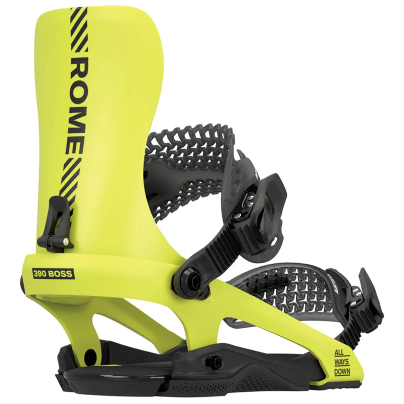 Rome 390 Boss High Back Rotation & Adjustable Baseplate Snowboard Bindings