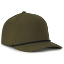 Outdoor Cap 550PF Performance 5-Panel Cap – High Crown Structured Hat with Moisture-Wicking Sweatband & Visor Cord