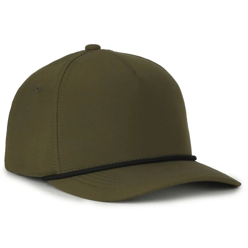 Outdoor Cap 550PF Performance 5-Panel Cap – High Crown Structured Hat with Moisture-Wicking Sweatband & Visor Cord