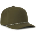 Outdoor Cap 550PF Performance 5-Panel Cap – High Crown Structured Hat with Moisture-Wicking Sweatband & Visor Cord