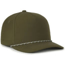 Outdoor Cap 550PF Performance 5-Panel Cap – High Crown Structured Hat with Moisture-Wicking Sweatband & Visor Cord