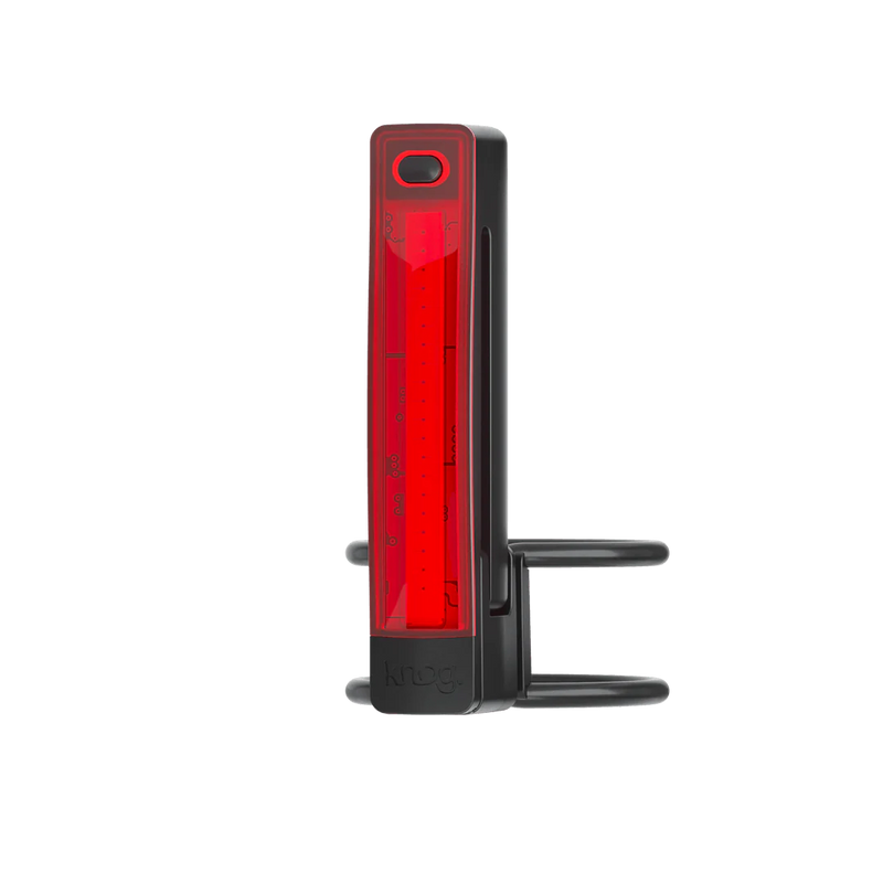 Knog Plus Rear Light: Sleek Black Design with Advanced Features for Enhanced Bicycle Safety and Visibility