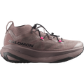 Salomon GRVL Concept gravel running shoe in IRON/BLACK/KNOCKOUT PINK - side view